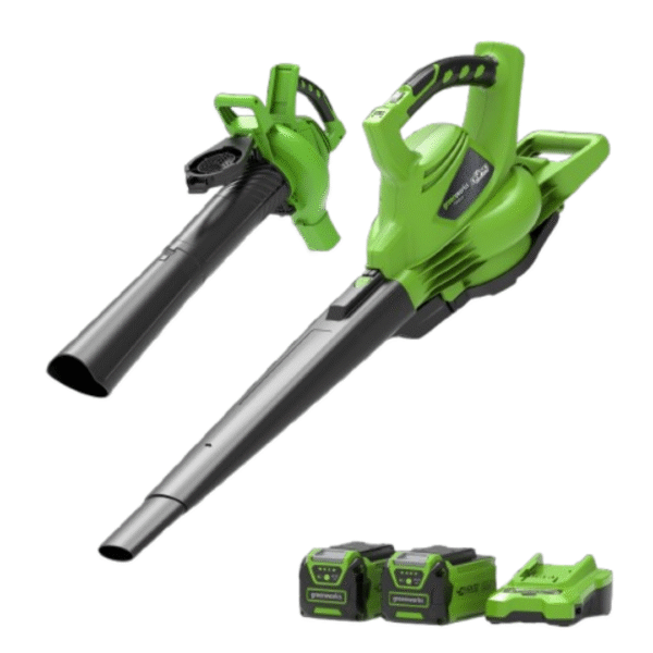 40V Leaf Blower / Leaf Vacuum 186 km/h - 2x 2Ah Battery